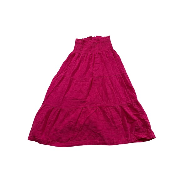 GAP Dresses & Skirts - GAP‎ Tiered  Maxi Skirt XXS Fuchsia Pink Smocked Boho Summer Fairycore Festival